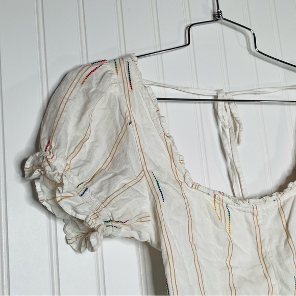 Free People Striped Seratonin Smocked Crop Top - Picture 4 of 7